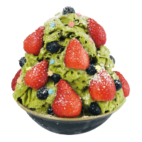 Weihnachtsspezial - Erdbeer Matcha Snow Ice