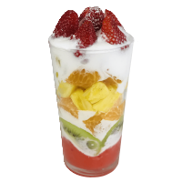 Gemischter Frucht-Erdbeer-Joghurt-Smoothie