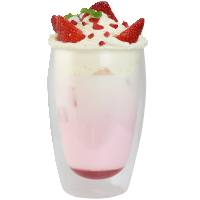 Erdbeer-Creme-Milch