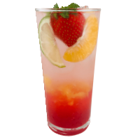 Erdbeer-Orangen-Soda